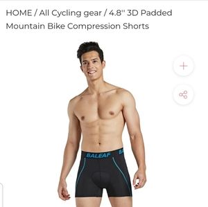 4.8'' 3D PADDED MOUNTAIN BIKE COMPRESSION Shorts